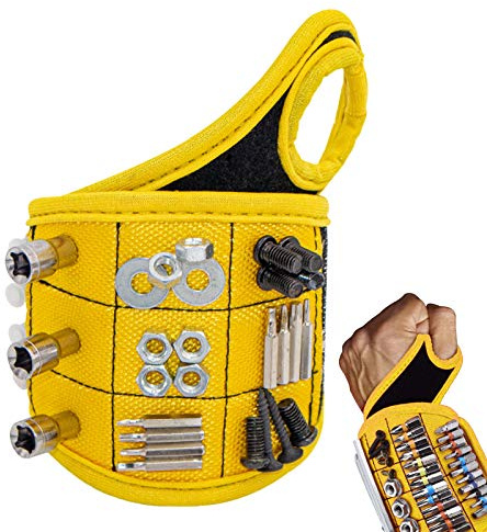 Magnetische Armband-Werkzeuge for Halten von Schrauben, Nägeln, Bohrern for Männer und Frauen mit 16 starken Magneten, Geschenke, selbstgemachte magnetische Armband-Aufnahme-Gadgets for Ehemann, Vater