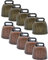 LATRAT Lot de 10 cloches de vache artisanales en cuivre - Cloches de chèvre en métal - Charmes DIY - Chèvre, cheval, animal