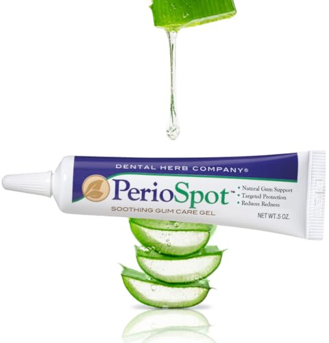 PerioSpot Natural Gel for Mouth Ulcers & Sore Gums, Dental Herb, 14g | Targeted and focused plant-based oral care gel with aloe vera, botanical herbs & essential oils. Truly Natural since 1996