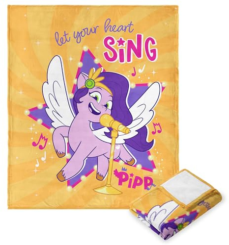 Northwest Hasbro My Little Pony, Singing Pipp, Silk Touch Throw Blanket, 40 x 50 Inches