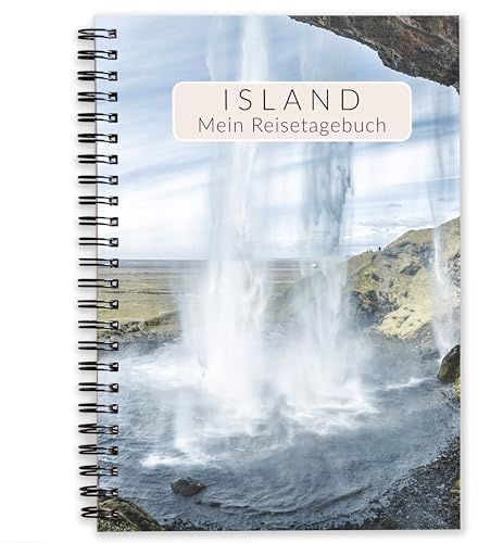 Island Reisetagebuch zum Ausfüllen | abwechslungsreiches Tagebuch mit Reiseplanung Zitate Fotos skizzierte Karte uvm | Gestalte deinen persönlichen Reiseführer | Geschenk für Reise | Für 3 Wochen | A5