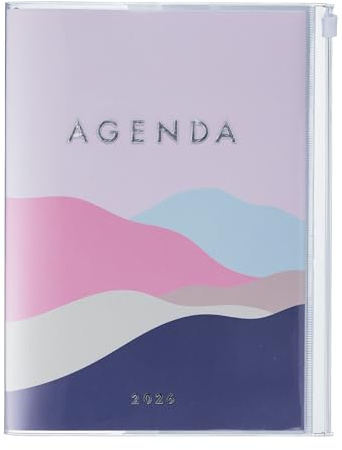 MARK'S 2025/26 Taschenkalender, A5 Mountain, Pink: Von September 2025 bis Dezember 2026
