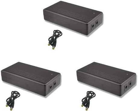 rieder 3X Mini UPS Multiuso 12V 1A 14,8W Batteria CC Backup Sicurezza Alimentazione In Standby Gruppo di Continuità