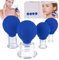 YYTECH Schröpfgläser mit Silikon Saugball 4 Stück Schröpfglas Set Gesicht Vakuum Massage Schröpfen Entgiftung gegen Verspannungen Falten und Cellulite, Für Jede Körperstelle (Blau)