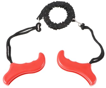 VANZACK Cortadora de Cadena de Bolsillo con Mango Rojo para Corte Rápido de Madera y Plástico en Exteriores