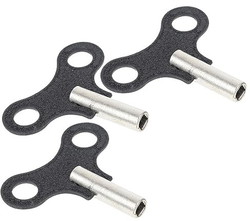 DIYEAH 3stücke Uhraufzugsschlüssel Werkzeug Kleine Uhrenschlüssel Schreibtischuhrschlüssel Retro-uhrenschlüssel Aus Aluminium Für Uhrenwickelarbeiten