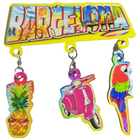 Kühlschrankmagnet Barcelona Spanien Reise Souvenir 3D Kühlschrank Dekoration Magnet Aufkleber Handwerk