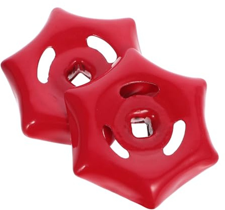 DIYEAH 2 Stück Wasserhahn Handrad Quadratisches Loch Robust Langlebig Ergonomisch für Absperrventil und Schieber Ventil Outdoor Wassergriff Teiliges Vielseitig Einsetzbar
