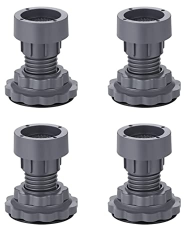 4pcs Universal Washing Machine Feet Pads,Adjustable Base,Anti Vibration Rubber Mat,Shock Absorber Slip Noise Cancelling,for Dryer, Washing Machine,Dishwasher