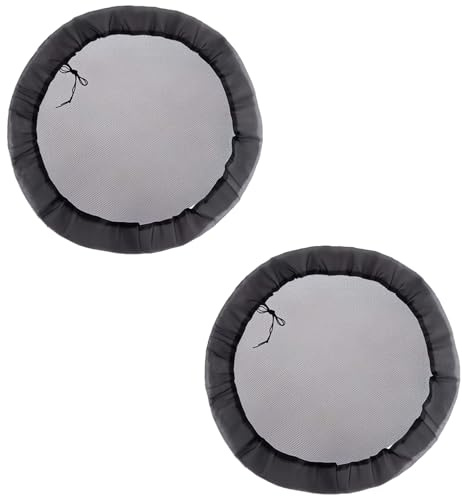 boxoon Pcs 2 Net Covers Rain Barrel, For Mesh Mosquito-Proof Rainwater Storage, Fit Adjustable Drawstring, Polyester, Outdoor Universal Gardens For Yards, Farms