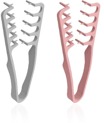 2 Pezzi Pettine Per La Copertura Della Cucitura Dei Capelli, Pettine Per Acconciature, Pettine Per Ritocco Dell'Attaccatura Dei Capelli, Strumenti Per Parrucchieri Quotidiani (Grigio, Rosa).
