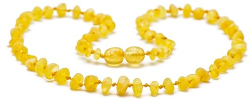 Baltic Elements Baltische Bernsteinkette für Damen, Herren & Jugendliche – Natürlicher Bernstein Schmuck aus Litauen, Einzigartiges Design, Perfekte Geschenkidee für Mutter, Schwester & Teens