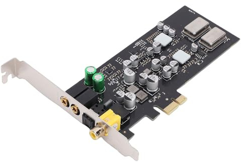 Luocute PCIE Sound Card, Professional HiFi with Dual DACs and Headphone Drivers, ES9018K2M DAC, CM108AH Master Controller, 3D Stereo Sound, for Window OS X