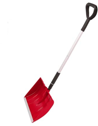 Picysa Paletta da neve rimovibile leggera e portatile di grande capacità, per esterni, emergenze, auto, giardino e campeggio (rosso)