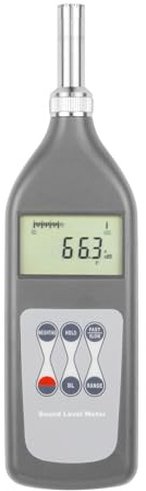 Misuratore di decibel, Fonometro digitale ad alta precisione Decibel SL-5868N Gamma 25 dB~130 dB (A)
