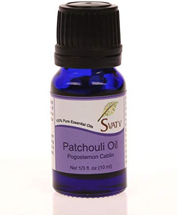 SVATV Patchouli ätherisches Öl, therapeutische Qualität, Aromatherapieöle, Duftöl für Diffusor, Yoga, Massage und Heimwerker-Körperpflege, 10 ml