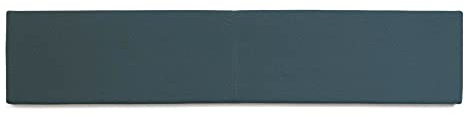 Lycce XXL Wandkissen mit Montage-Set Lederimitat blau 150cm x 30cm