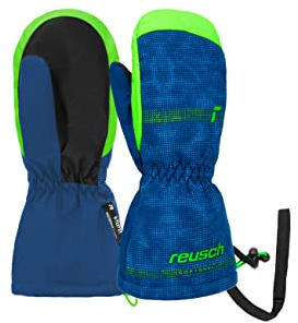 Reusch Ski-Fäustlinge für Babys & Kinder | warm & wasserdicht | Softshell | atmungsaktiv, mit langer Stulpe, Winterhandschuhe für Ski, Freizeit & Schnee, 1-6 Jahre, Maxi R-TEX XT Mitten