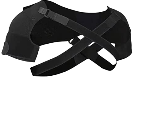 VIROYA Rückenkorrektor Doppel-Schulterstützgurt verstellbare Bandage Sport Doppel Schulterbandage Wrap Gürtel Band Pad Rückenstützschutz Gesundheit und Entspannung (Größe : M) gut