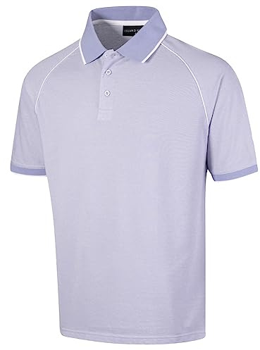 Island GREEN Men's CoolPass Stretch Quick Dry Breathable Polo Shirts