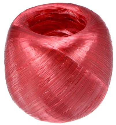 M METERXITY Cuerda de Poliéster Nylon Plástico 4cm Ancho 310M Longitud Rollo de Cuerdas Plásticas para Hogar Manualidades/Jardinería/Embalaje/Transporte [1017FT/12204 Rojo]