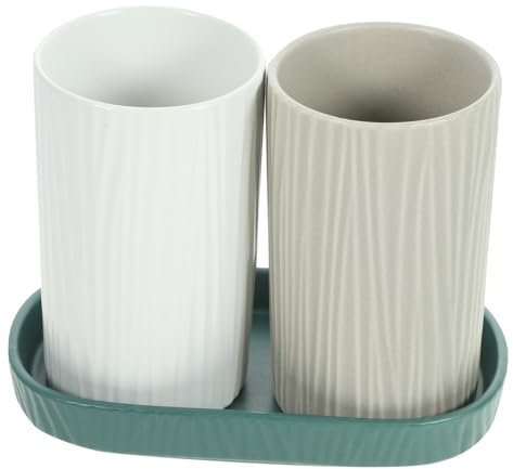 COLLBATH Portastoviglie in Ceramica Contenitore Per Utensili Da Cucina Porta Bacchette Porta Posate Compatto Elegante Per Bancone O Tavolo