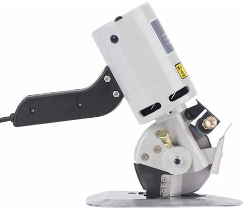 Taglierina circolare elettrica per tessuti Taglierina rotante per tessuti con spessore di taglio massimo di 30 mm/lama Φ90 mm e funzione di affilatura automatica Macchina per il taglio di tessuti le
