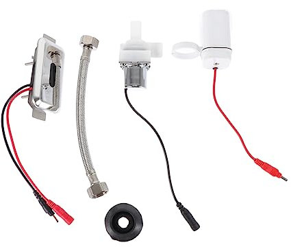 Angoily Kit Automatique Capteur Urinoir Avec Valve Électromagnétique Intégrée Accessoire Salle De Bain Installation Facile Et Rinçage Sans Contact