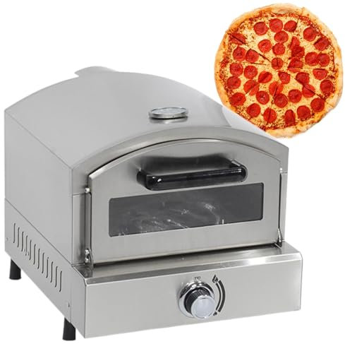 Beachtiful Gas-Pizzaofen, für Pizza im Artisan-Stil auf der Arbeitsplatte, Edelstahl, Tragbarer Pizzaofen für den Innen- und Außenbereich, für Partys im Garten im Freien