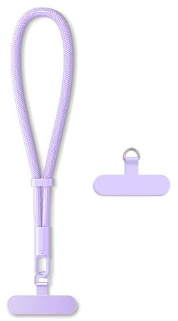 AOKSUNOVA Dragonne pour téléphone Portable, Courte dragonne réglable pour téléphone Portable, chaîne de Poignet Violette