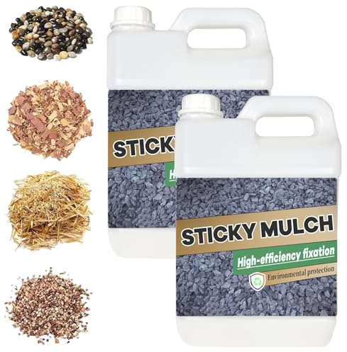 REALOKMAN Adhésif Paysager Collant à Séchage Rapide, Colle De Verrouillage pour Roches Et Petits Galets, Adhésif pour Gravier à Séchage Rapide pour Roches Et Petits Galets, Adapté Aux Allées(1000ml)