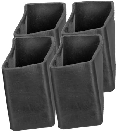 AUTSUPPL Couvre-Pieds d'Échelle Antidérapants Lot de 4 Embouts en Caoutchouc Compatibles Pieds Carrés 2,5X3,5Cm Protection Sols Isolation Phonique Usage Domestique