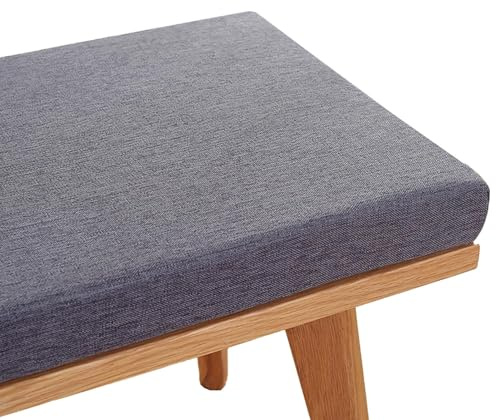 MSNCS Coussin pour Banc Jardin 120x40 100x40 90x30 200x40 100x30cm,Coussin de Siège Banc 2 3 ou 4 Places Antidérapant Assise Coussin,pour Exterieur/Interieur Mobilier(Gris foncé,90x40x5cm)