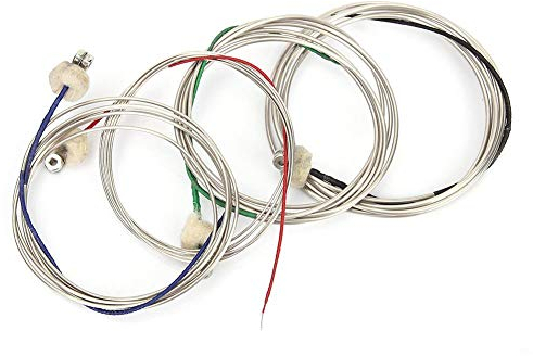 Fafeims Kontrabass Saite, 4 STK IRIN Stahl Kontrabass Cellosaiten Professionelles Musikinstrument Zubeh?r