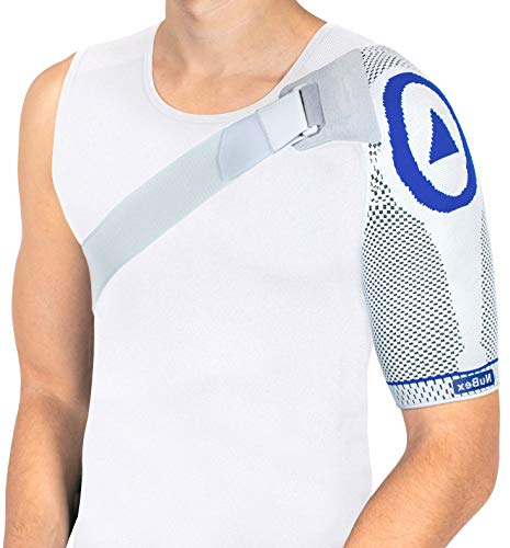 Nutrics | Aktiv Schulterbandage | Damen und Herren | Unterstützend am Schultergelenk | Designed in Germany (S, Linke Schulter)