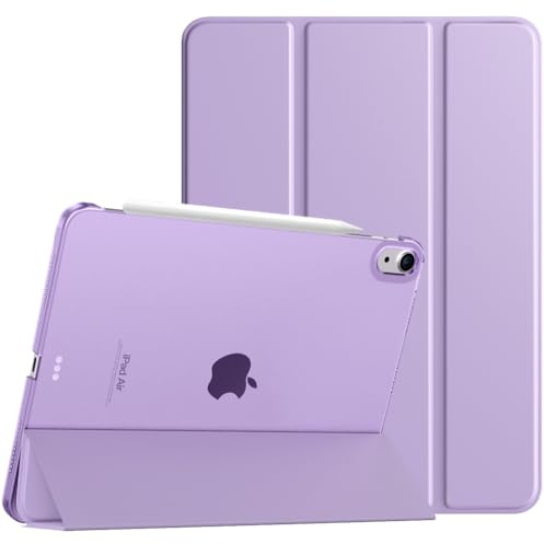 TiMOVO Hülle für iPad Air 11 Zoll (M4 2026/M3 2025/M2 2024), iPad Air 5/4 Gen 10,9-Zoll (2022/2020), Schlank Schutzhülle mit Transparenter Rückseite, Auto Schlaf/Aufwach, Taro Violett