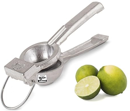 Festmex Lemon Squeezer Cast Premium Aluminum Manual Hand Press Juicer, 2.4 Large – Heavy-Duty Mexican Made Citrus Juicer for Lemons, Limes & Oranges, Handheld Juice Press, Exprimidor de Limones