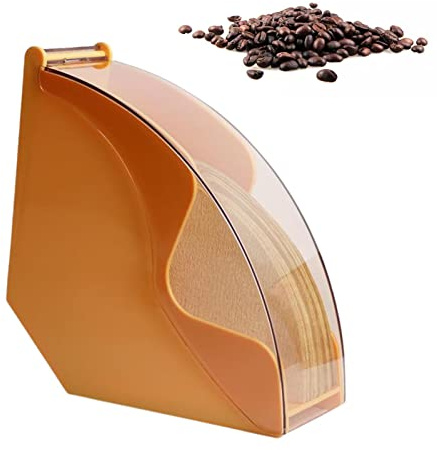 Niktule Kaffeefilterhalter, Kaffeefilterbox mit staubdichter, 4 FarbenKaffeefilteraufbewahrung Abdeckung Filterpapierhalter für Coffee Shop Home Aufbewahrungskapazität von 100 Stück Papierfilter