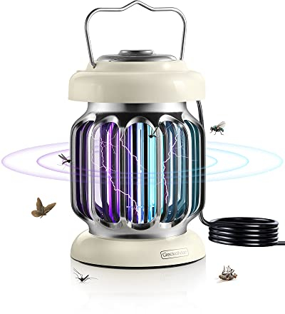 GeckoMan Hybrid Spektrum, Wasserdichter Schalter Elektrische Fliegenfalle Innenbereich Insektenvernichter Elektrisch Mückenfalle Fruchtfliegenfalle Fliegenklatsche Fliegenfänger Für Innen Und Draußen