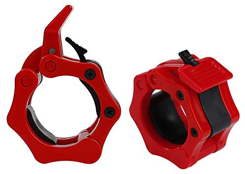 Tunejoy 50 mm Hantelverschlüsse Schnellverschlüsse Langhantelklemmen Langhantelstangen Kurzhantelstangen Hantelstangen Verschluss Barbell Halsbänder 1 Paar