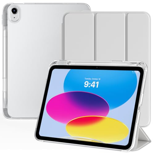 TiMOVO Funda para iPad A16 11ª Gen 11/10ª Gen 10,9, Albaricoque Gris
