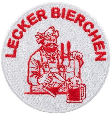 Urbanski Patch – mit Klett oder zum Aufbügeln – Lecker Bierchen Döner Edition 8,5 x 8,5 cm | Aufnäher Bügelbild Klettpatch (zum Aufbügeln)