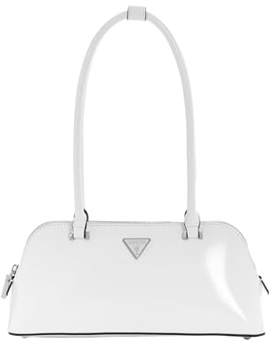 GUESS Arnela Shoulder Satchel Bag White