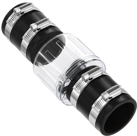 Tagtight Clapet anti-retour 1-1/2, clapet anti-retour silencieux de pompe de puisard avec clapet à ressort, clapets anti-retour pour tuyaux de 1-1/2