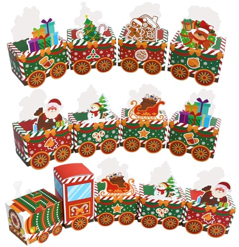 Calendario de Adviento para Rellenar DIY, 24 Piezas Caja Calendario Adviento de Navidad, Cajas de Regalo para Niños Mujeres Hombres, Calendarios de Navidad Rellenable, Decoración para Navidad