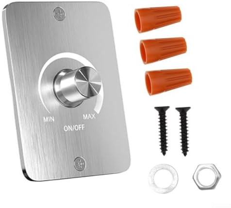 Interruttore dimmer a LED da 12 V CC, 5 A, controllo rotativo a 3 fili, in alluminio, argento, per barca, camper, roulotte, rimorchio, oscuramento della luce