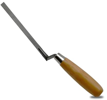 Pointing Trowel Brick Jointer Bricklaying Tool for Pointing Mortar Cement Trowel Finger Trowel Tuck Pointer Brick Jointer Tiling Tools Stainless Steel Cement Tool