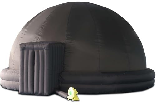SAYOK Portable Inflatable Planetarium Projection Dome Tent Mobile Dome Theater with Air Blower and PVC Floor Mat for Education Platform, Schools, Museums, Science Centers Events(Black, 6m/19.7ft)