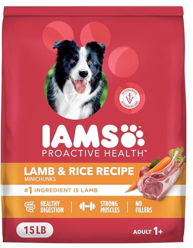 IAMS Dry Dog Food Lamb and Rice Proactive Health Food for Dogs, 15.0 lb