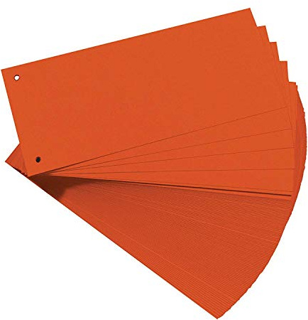 Falken Karton-Trennstreifen 10,5 x 24 cm (orange)